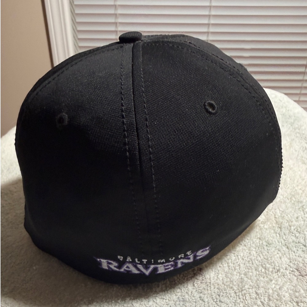 Baltimore Ravens NFL 47 Brand Black Stretch Fit Hat Baseball Cap Contrast Stitch - Picture 2 of 5
